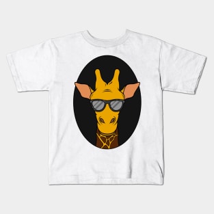 Cool giraffe with a sunglasses Kids T-Shirt